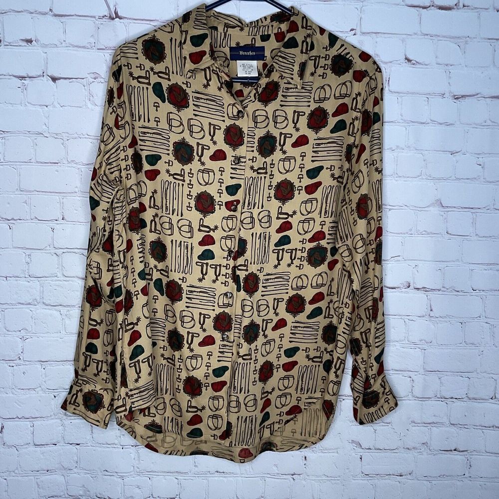 Vintage Equestrian Shirt Wool